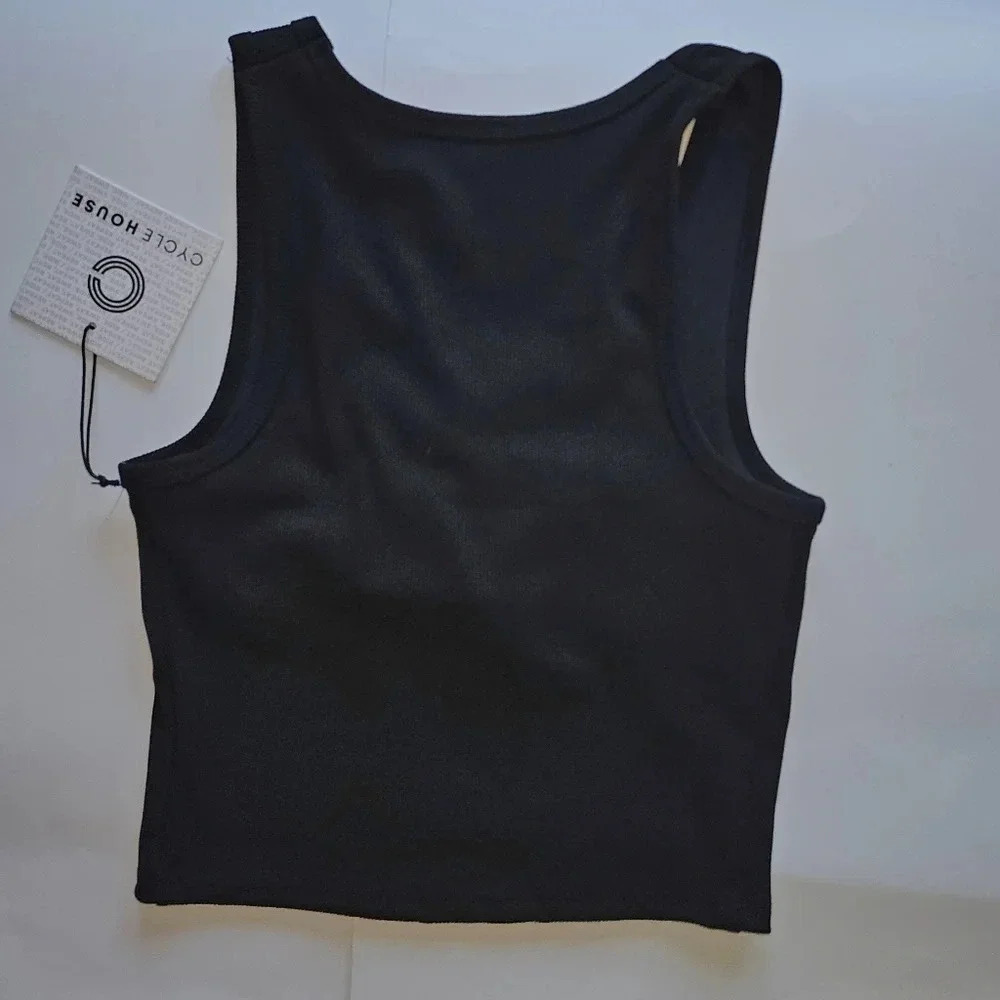 Soulcycle Ribbed Shelf Bra Cropped Tank - Picture 2 of 6